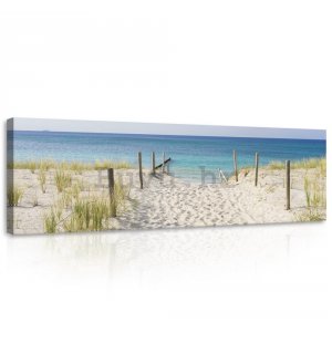 Slika na platnu: Put na plažu (3) - 145x45 cm
