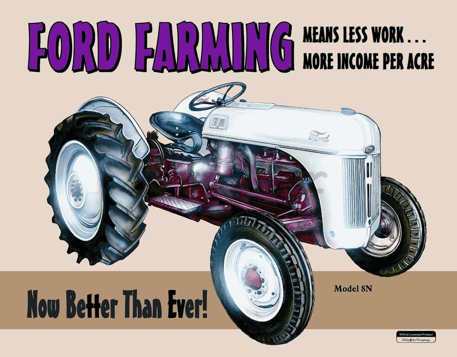 Metalna tabla - Ford Farming 8N
