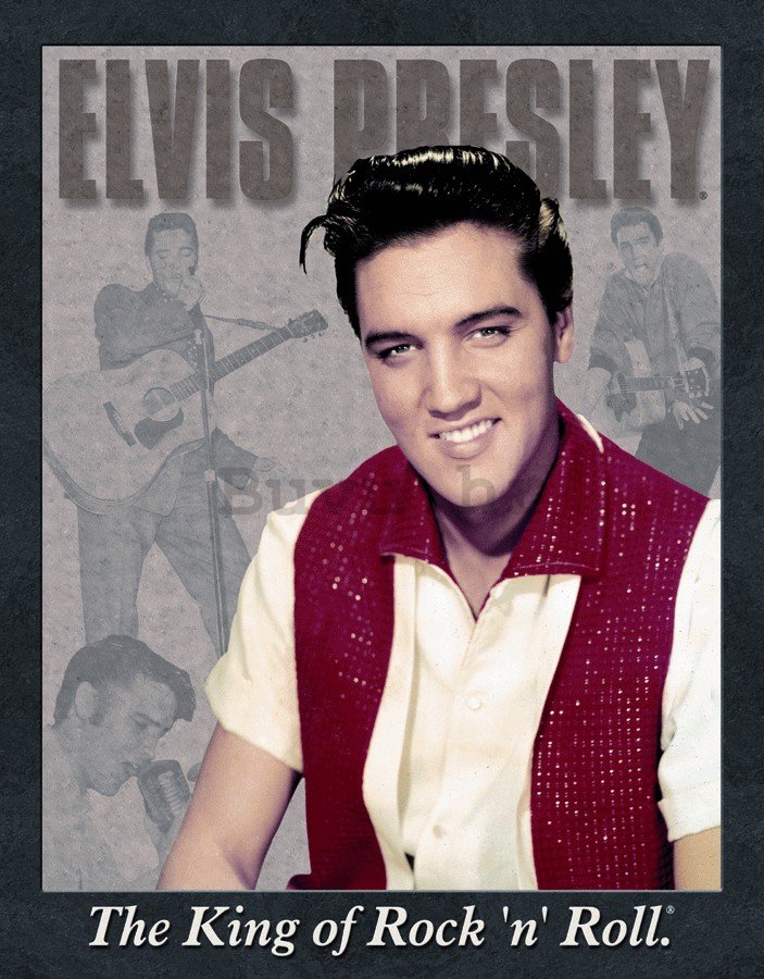 Metalna tabla - Elvis Presley (The King of Rock 'n' Roll)