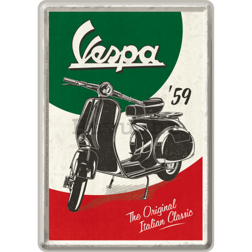 Metalna razglednica - Vespa (The Italian Classic)