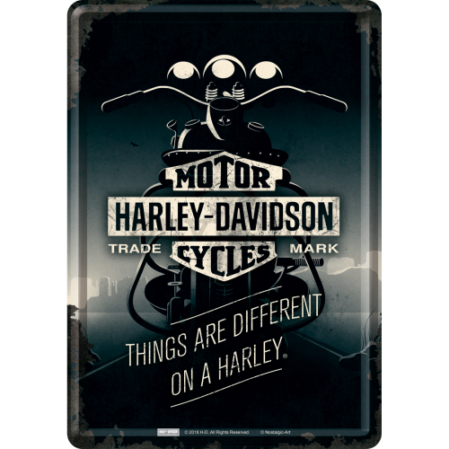 Metalna razglednica - Harley-Davidson ( Things Are Different)