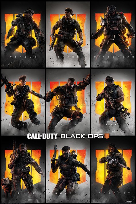 Poster - Call of Duty Black Ops 4 (Characters)