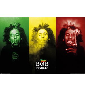Poster - Bob Marley (Tricolour Smoke)