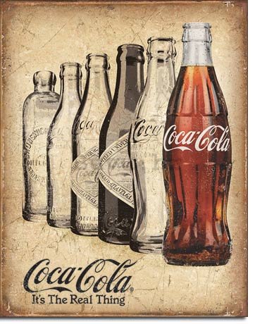 Metalna tabla - Coca-Cola (It's The Real Thing)