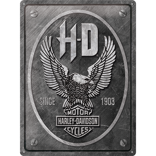 Metalna tabla: Harley-Davidson (Metal Eagle) - 40x30 cm