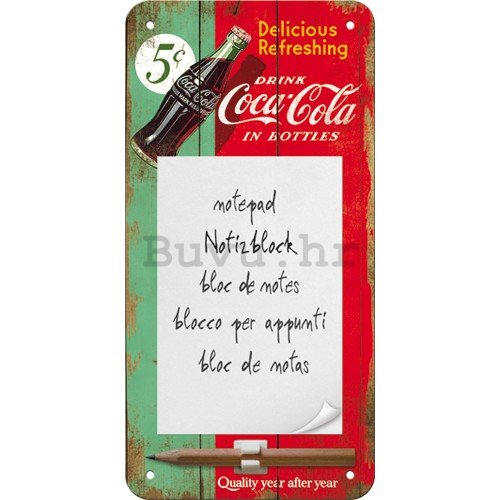 Blokčić za bilješke - Coca-Cola (dvobojnica)