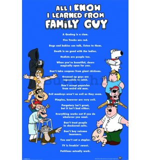 Poster - Family Guy All I Know