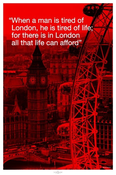 Poster - London (citat)