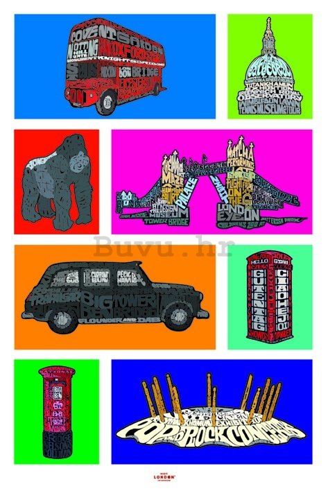 Poster - Visit London (Collage)