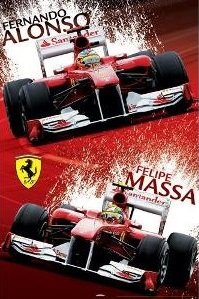 Poster - Fernando Alonso & Filipe Massa