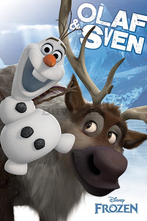 Poster - Frozen, Snježno kraljevstvo (Olaf & Sven)