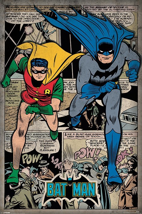 Poster - Batman a Robin (Retro)