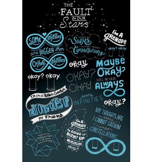 Poster - The Fault in our Stars (tipografija)