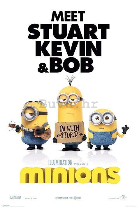 Poster - Malci, The Minions (I'm With Stupid)
