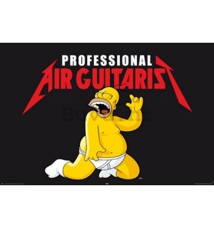 Poster - Simpsons air guitarist