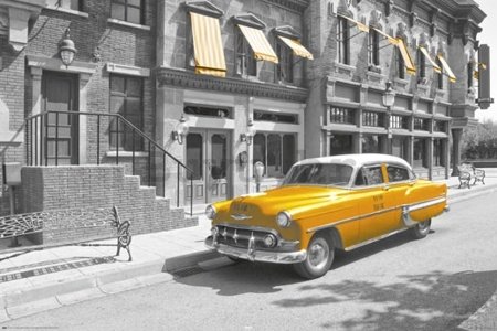 Poster - New York taxi car