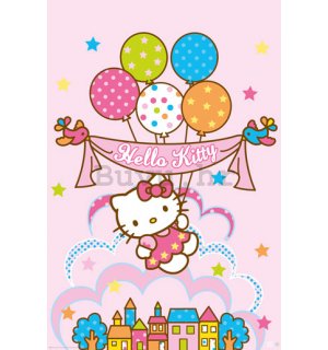 Poster - Hello Kitty Balloons