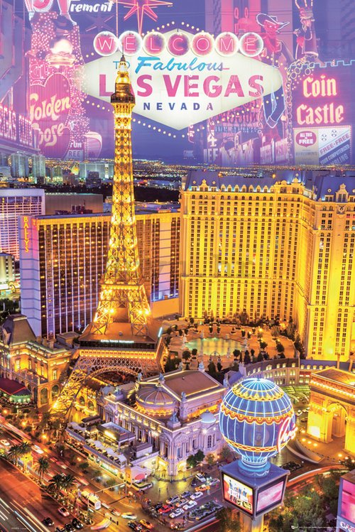 Poster - Las Vegas (kolaž)