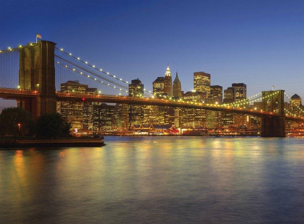 Foto tapeta: Brooklyn Bridge (u boji) - 232x315 cm
