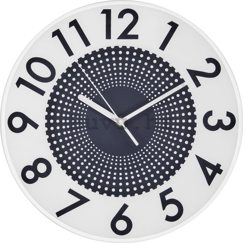 Zidni sat: Isprekidana beskonačnost (sivo) - 30 cm