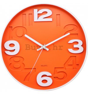 Zidni sat: Narančasto - 30 cm
