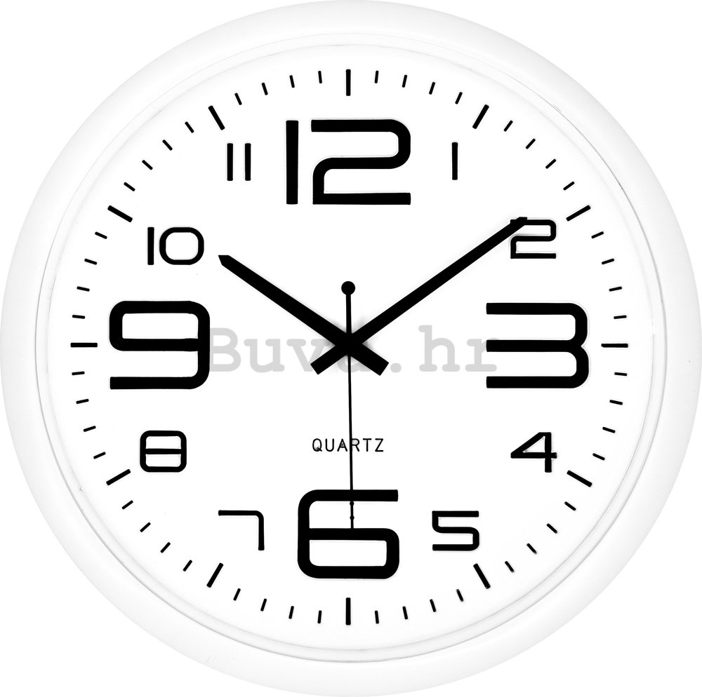 Zidni sat: Crno-bijeli - 40 cm