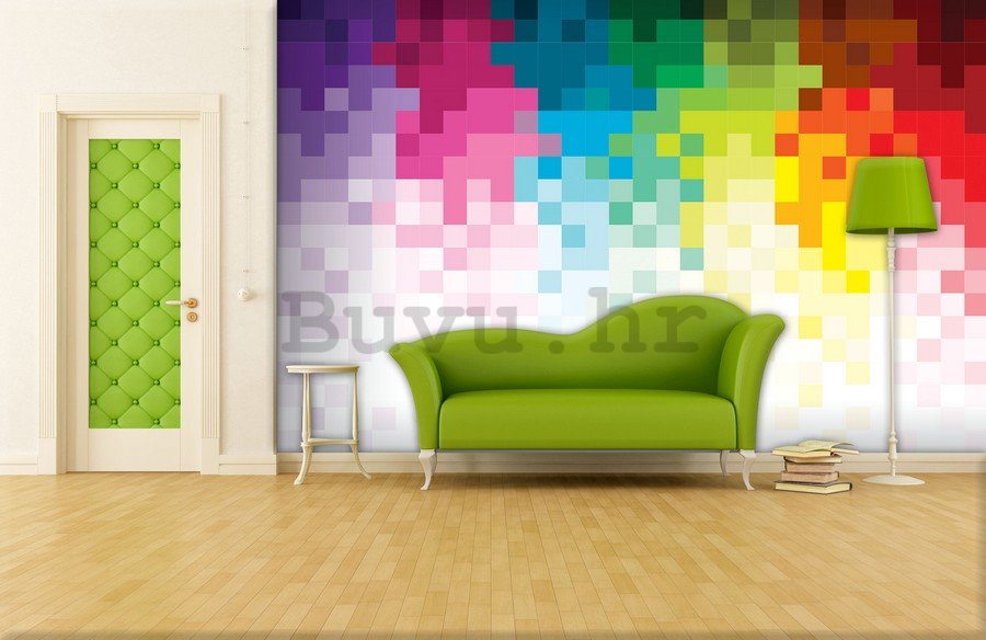 Foto tapeta: Pikseli u boji (1) - 184x254 cm