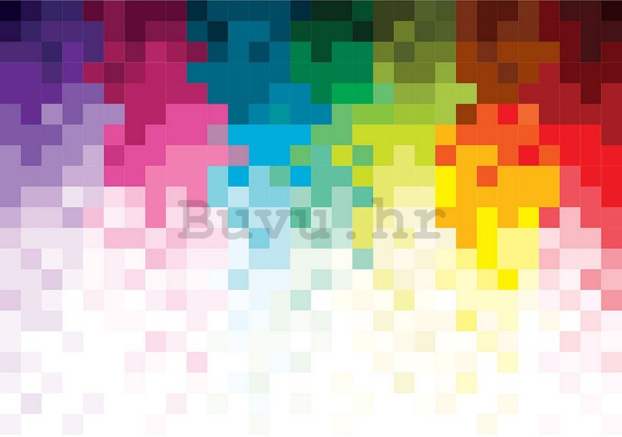 Foto tapeta: Pikseli u boji (1) - 184x254 cm