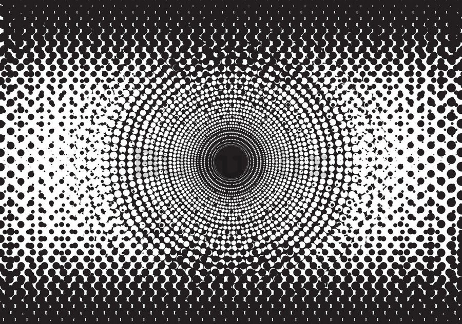 Foto tapeta: Crno-bijela apstrakcija (2) - 254x368 cm