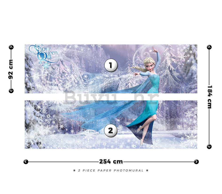 Foto tapeta: Frozen (Snow Queen) - 184x254 cm