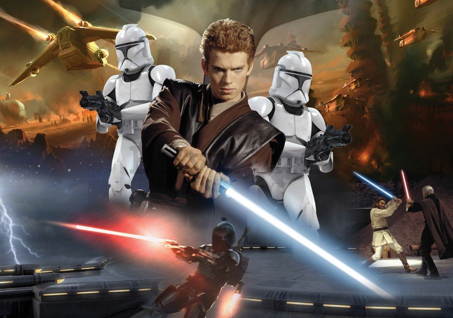 Foto tapeta: Star Wars Attack of the Clones (2) - 254x368 cm