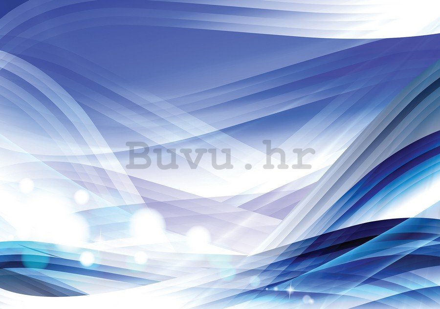 Foto tapeta: Plava apstrakcija (1) - 184x254 cm