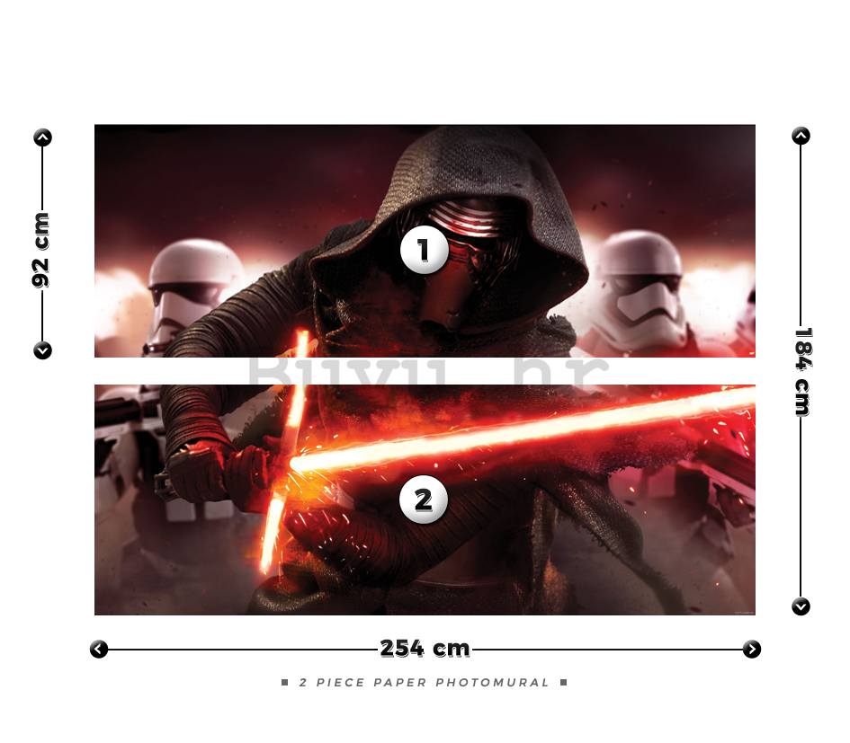 Foto tapeta: Star Wars The Force Awakens (2) - 184x254 cm