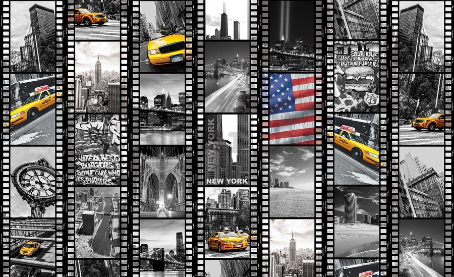 Foto tapeta: New York (Filmska traka) - 184x254 cm