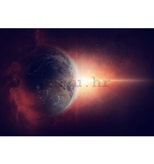 Vlies foto tapeta: Izlazak sunca (Planet) - 254x368 cm