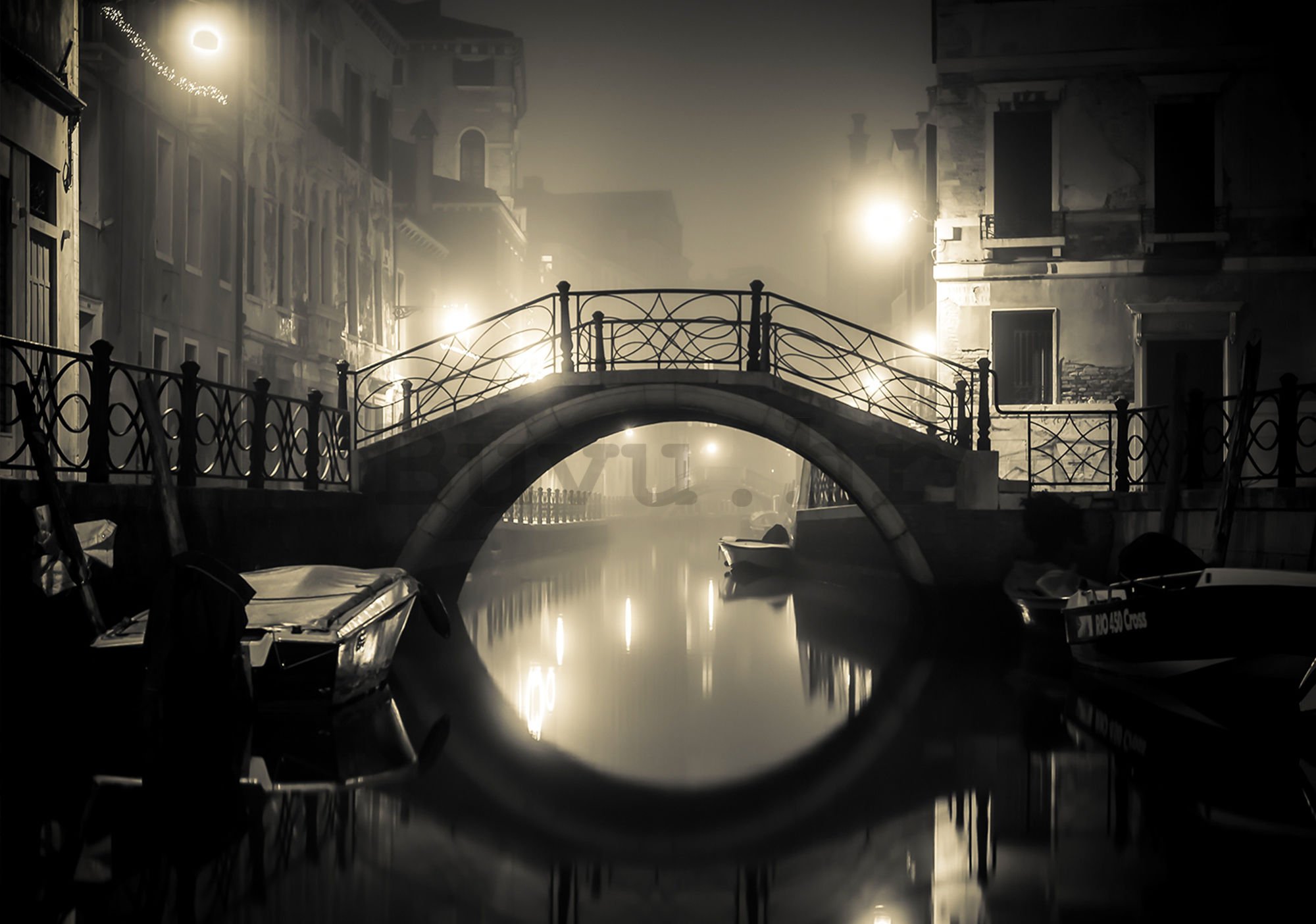 Vlies foto tapeta: Venecija (noć) - 184x254 cm