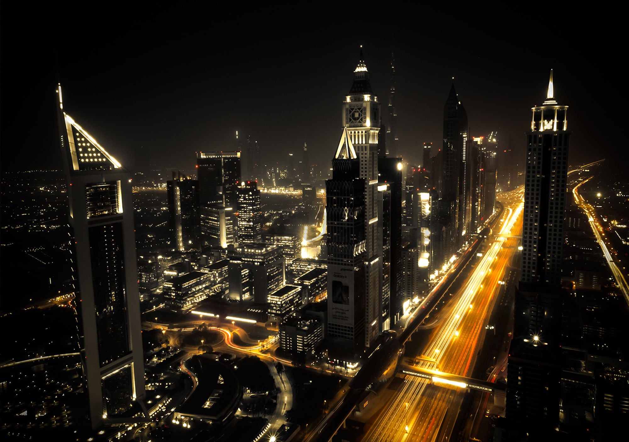 Foto tapeta: Dubai noću (1) - 184x254 cm