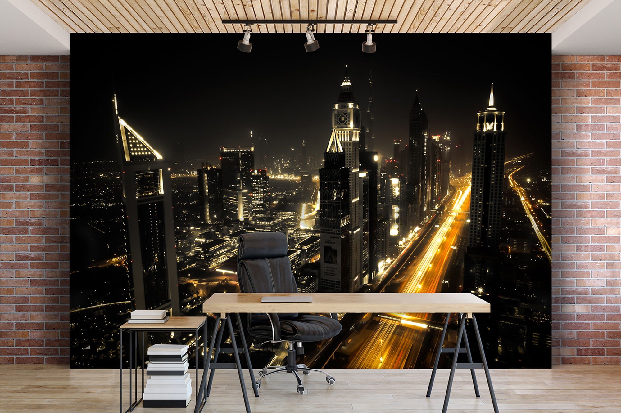 Vlies foto tapeta: Dubai noću (1) - 184x254 cm