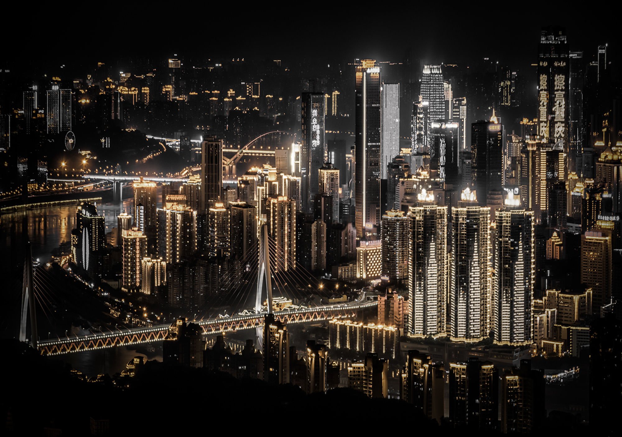 Foto tapeta: Noćni grad (5) - 184x254 cm