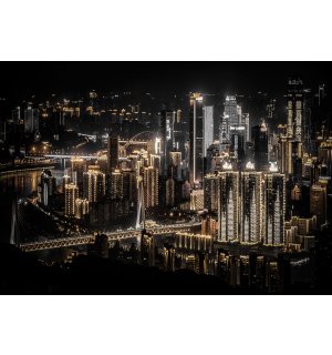 Vlies foto tapeta: Noćni grad (5) - 184x254 cm