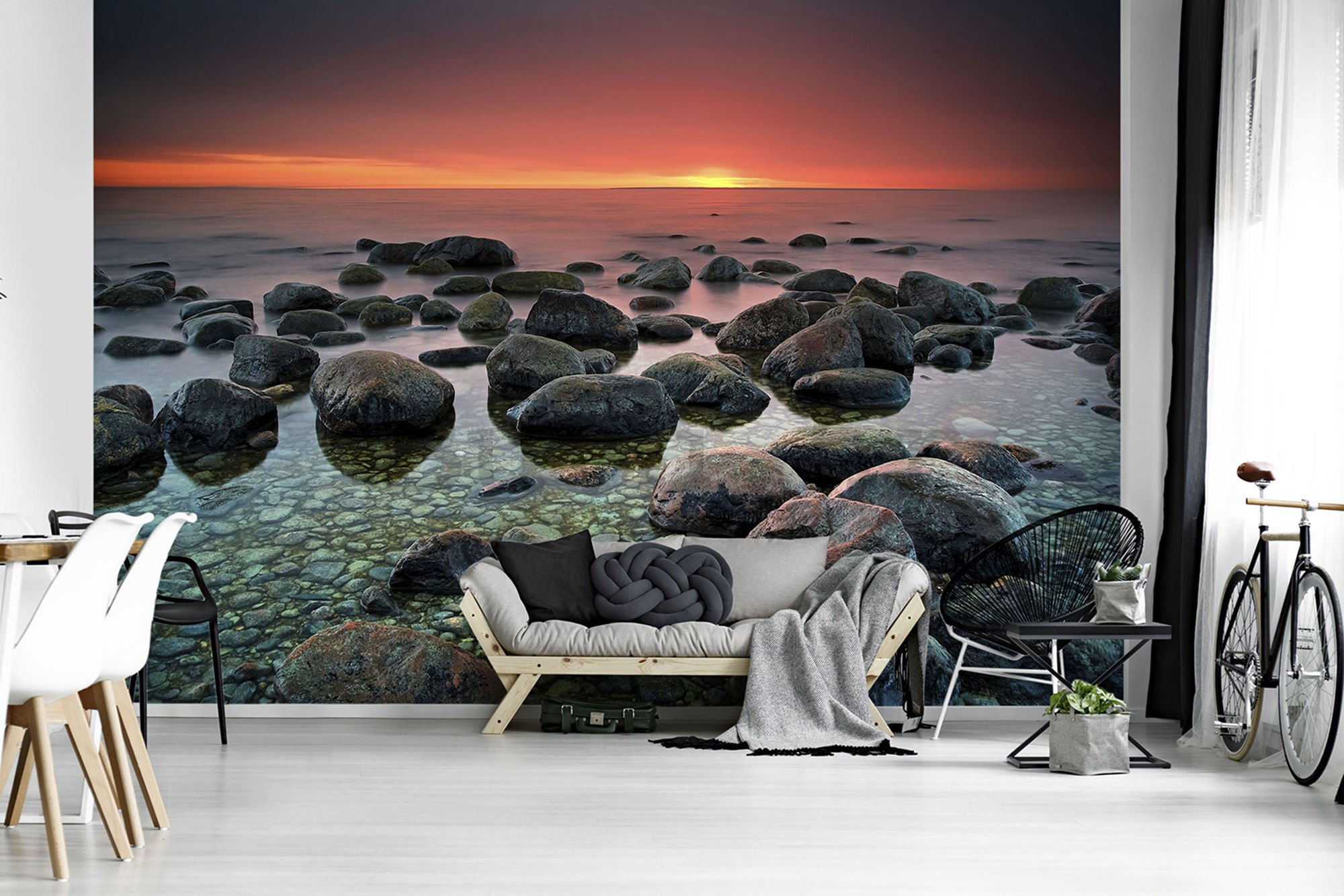 Foto tapeta: Kamenje na plaži (1) - 184x254 cm