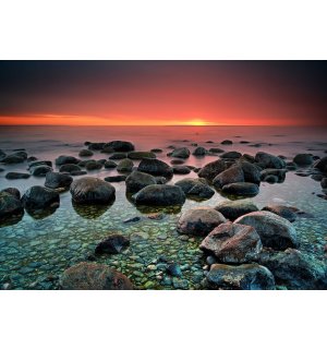 Foto tapeta: Kamenje na plaži (1) - 184x254 cm