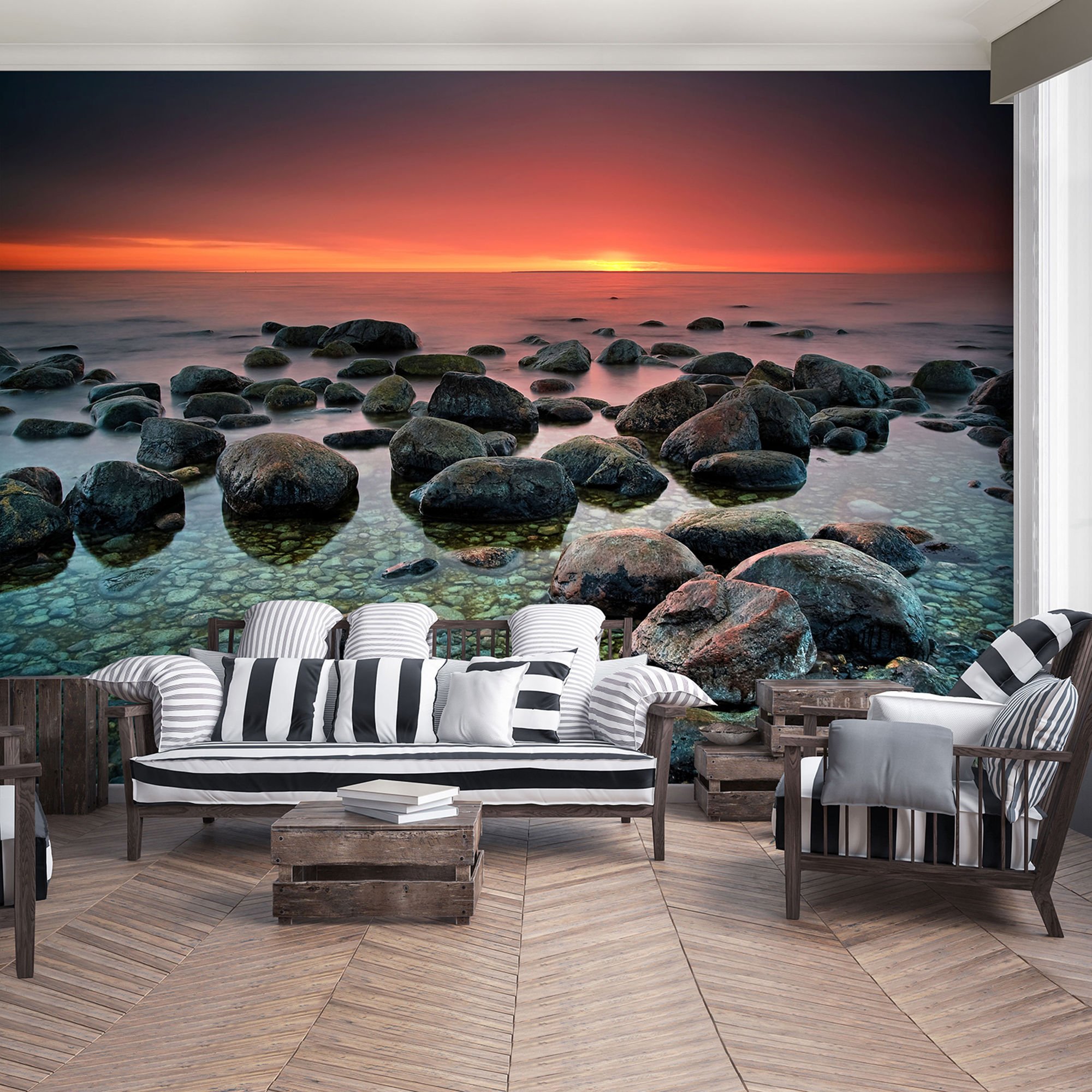 Foto tapeta Vlies: Kamenje na plaži (1) - 104x152,5 cm