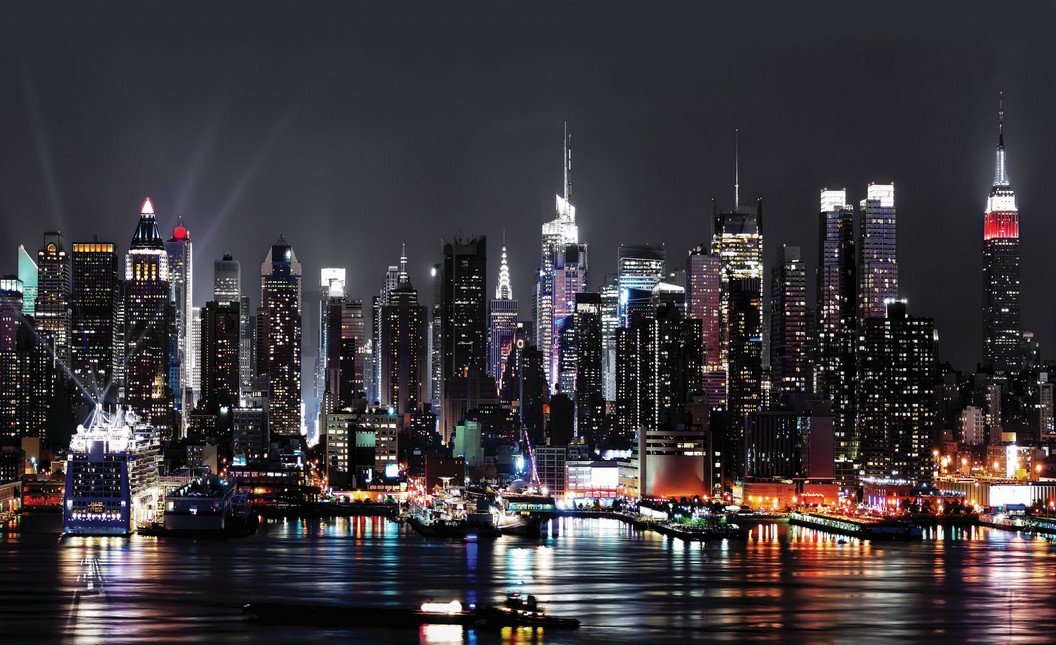 Foto tapeta: Noćni New York (2) - 254x368 cm