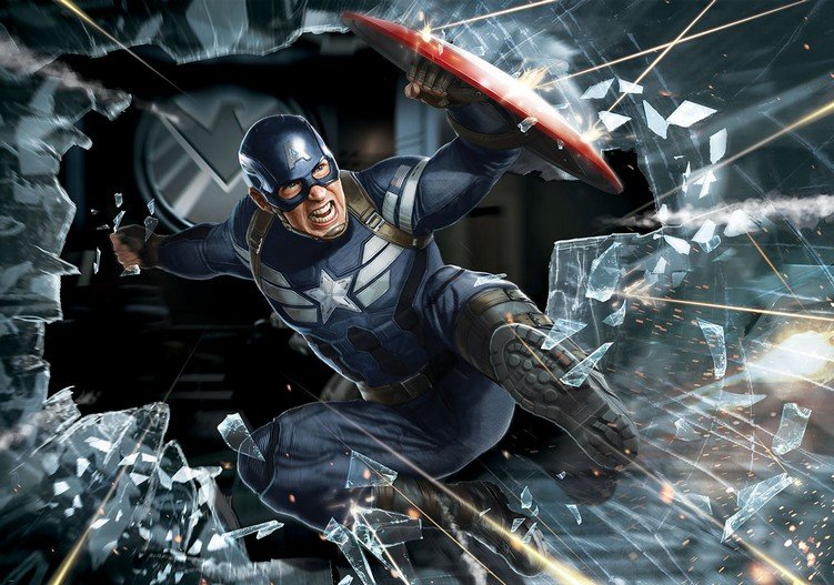 Foto tapeta: Captain America (2) - 184x254 cm