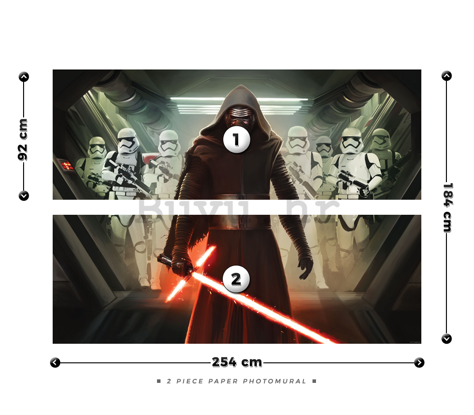 Foto tapeta: Star Wars The Force Awakens (3) - 184x254 cm