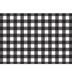 Foto tapeta: Crno-bijeli kvadrati - 184x254 cm