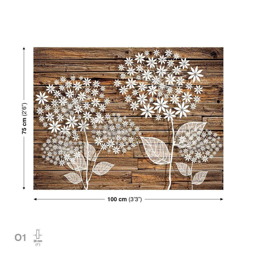 Slika na platnu: Cvijeće na drvetu (2) - 75x100 cm