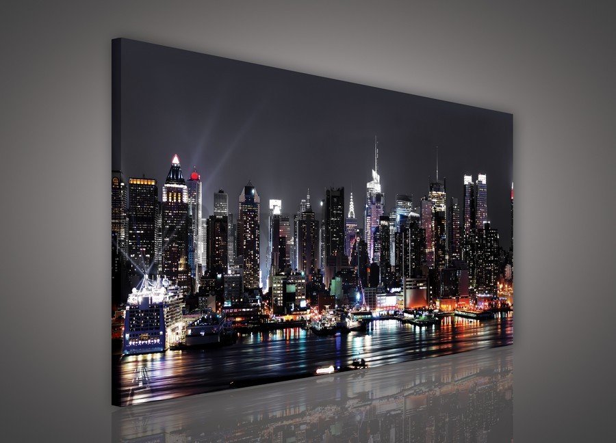 Slika na platnu: Noćni New York (2) - 75x100 cm