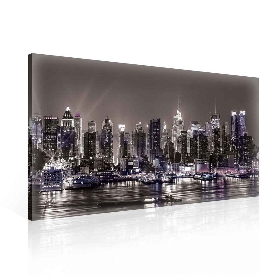 Slika na platnu: Noćni New York - 75x100 cm